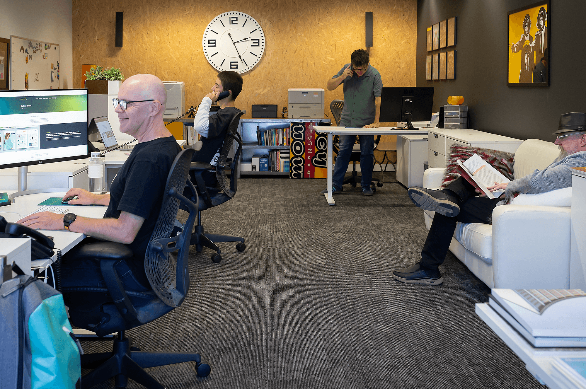 Image of a busy creative studio